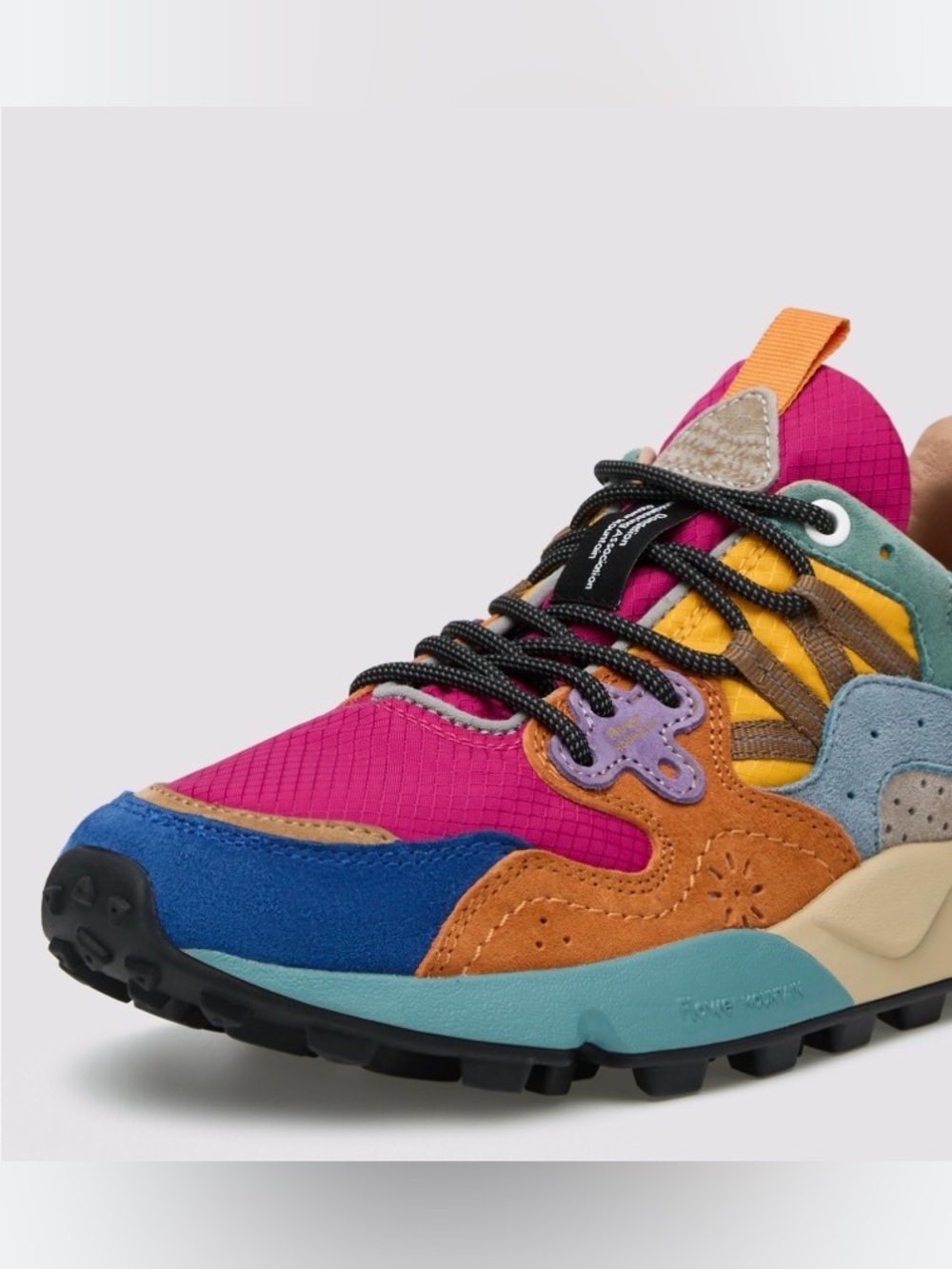 Flower Mountain YAMANO 3 WOMAN Sneakers in Orange- Raspberry- Black - Picture 2 of 16